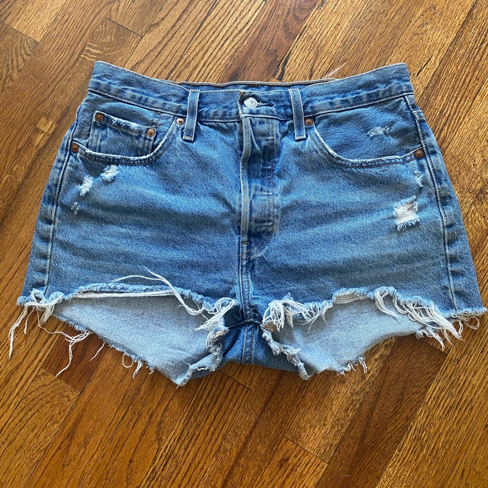 Levi's 501 Distressed Jean Shorts